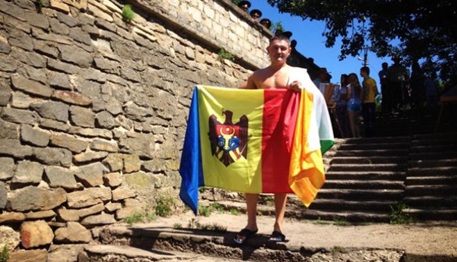 Lazarenco dedica l’impresa al popolo moldavo Lazarenco