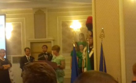 Un momento del cerimoniale per la Festa della Repubblica Italiana a Chisinau il 2 giugno 2017