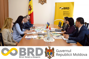Șefa Biroului relații cu diaspora, Olga Coptu a primit în vizită oficială pe ministrul pentru Românii de Pretutindeni, Natalia-Elena Intotero.