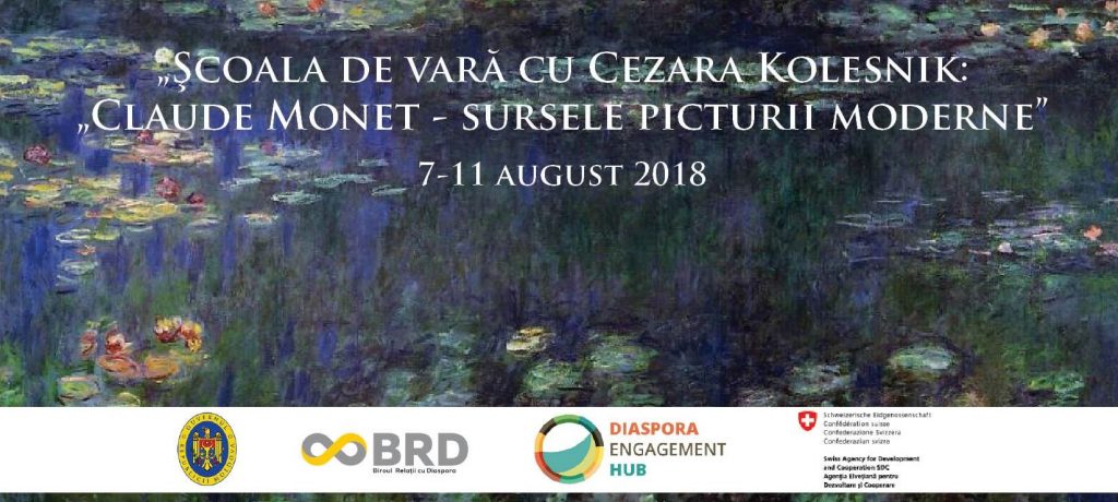Şcoala de vară cu pictoriţa Cezara Kolesnik: „Claude Monet - sursele picturii moderne”