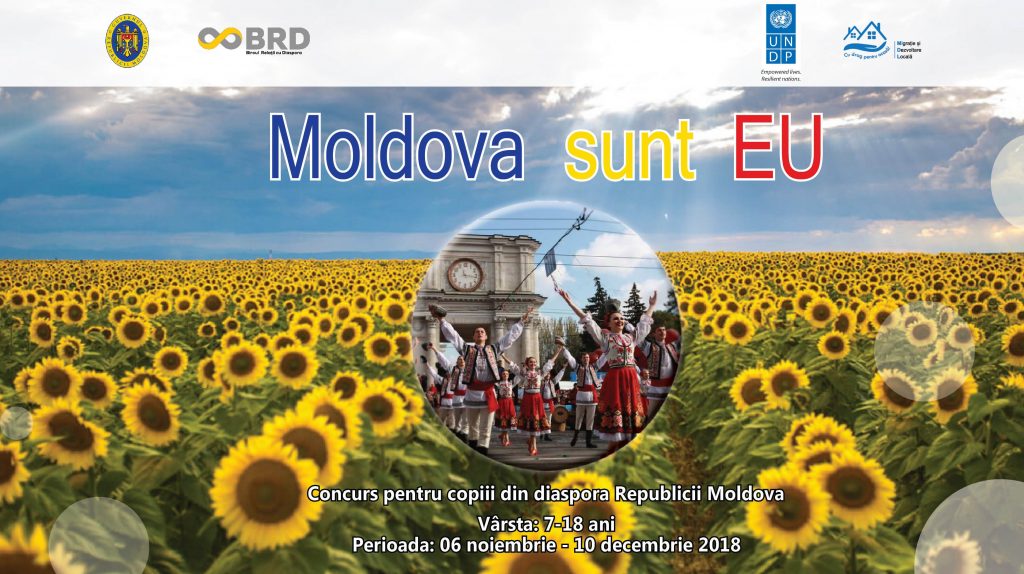 „Moldova sunt EU” - concurs pentru copiii din diaspora Republicii Moldova