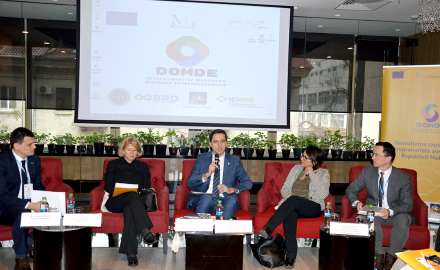 Capacitățile antreprenoriale ale diasporei din Republica Moldova, discutate la conferința finală a proiectului D.O.M.D.E.