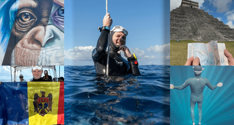 Record subacqueo, il moldavo Radu Salamalichi è il nuovo campione di apnea