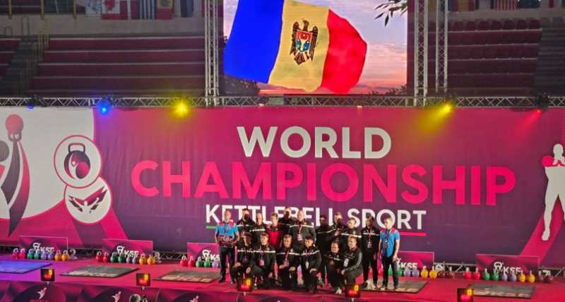 Mondiali di Kettlebell, gli atleti moldavi conquistano a Milano 18 medaglie